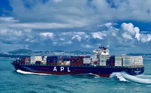 apl一集裝箱船失火爆燃,曾掛靠上海 青島等港口 船順