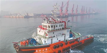 連云港港首艘自主建造拖輪啟用