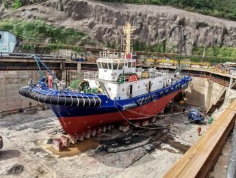 建筑新網(wǎng) 中冶寶鋼馬跡山港拖輪船舶大修火熱進(jìn)行中