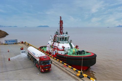 全國首艘雙燃料拖輪在鎮海港區完成百次lng加注,污染物排放顯著減少
