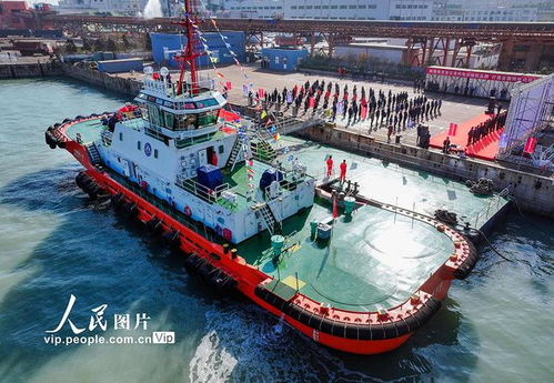 江蘇連云港 純電動拖輪 云港電拖二號 交付使用