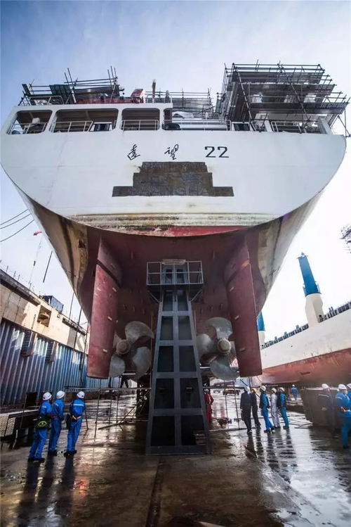 罕見 江南造船廠來了兩艘巨輪 來看看工匠們?nèi)绾涡蘩砘鸺\(yùn)輸船